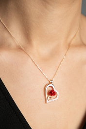 Heliophilia Silver Collar CK9462 en Oro con Circón